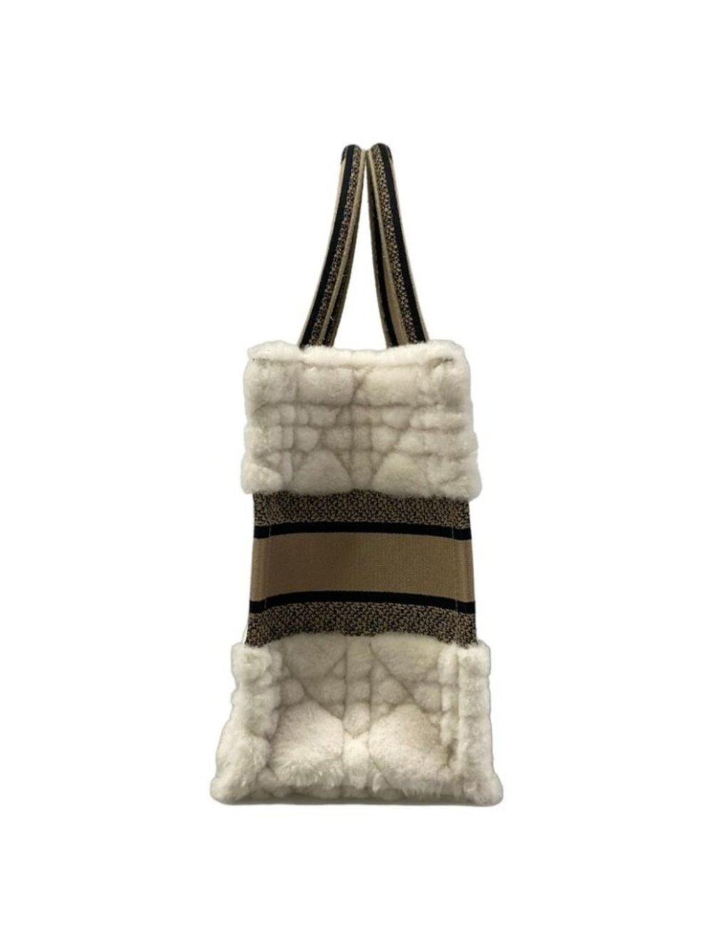 Dior Tote Book Midi Vintage Small Ivory Beige Black - Picture 2 of 15